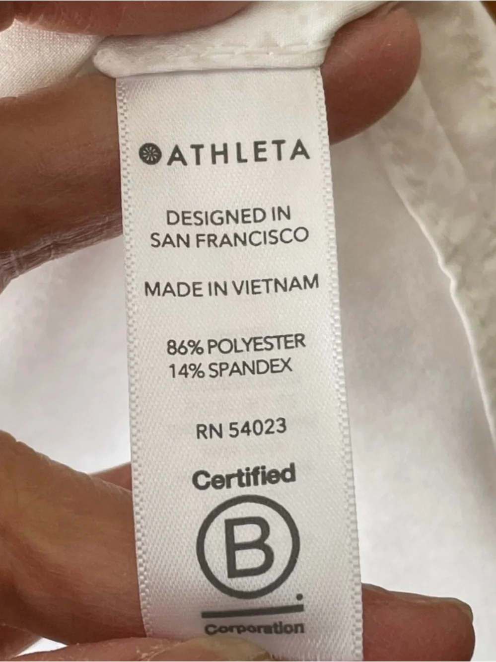 Athleta Zephyr Muscle Tank White Python Print Split Hem Sz Medium